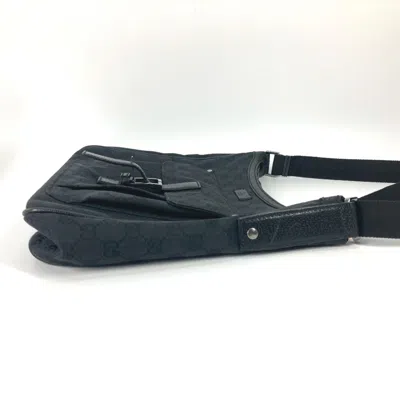 Pre-owned Gucci Black Gg Canvas Shoulder Bag ()