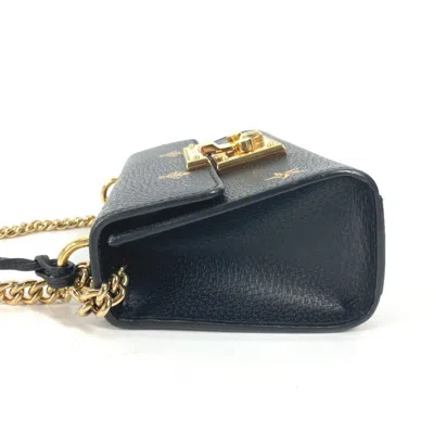 Pre-owned Gucci Black Gold Leather Pochette Shoulder Bag () In Multi