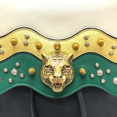 Pre-owned Gucci Black Leather Backpack ()