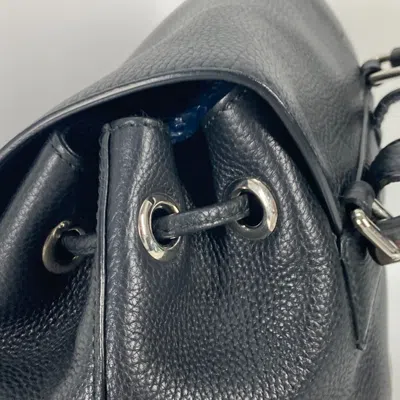 Pre-owned Gucci Black Leather Backpack ()