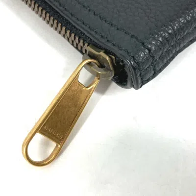 Pre-owned Gucci Black Leather Clutch Bag Pouch ()