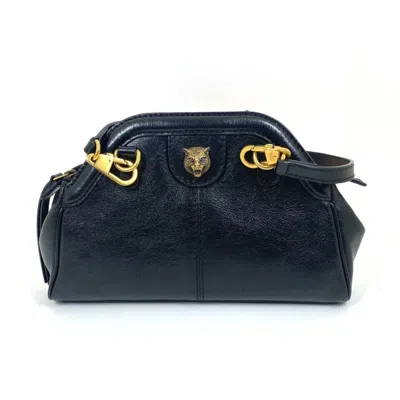Pre-owned Gucci Black Leather Clutch Bag Shoulder Bag ()