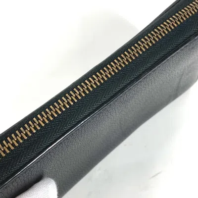 Pre-owned Gucci Black Leather Long Wallet (bi-fold) ()