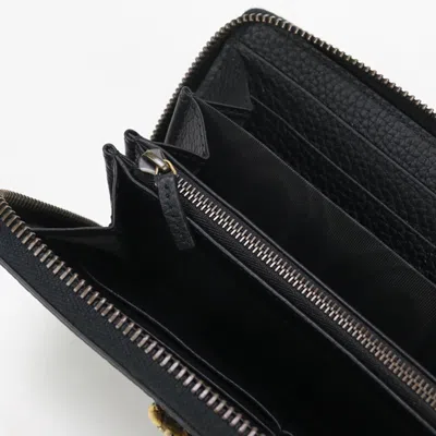 Pre-owned Gucci Black Leather Long Wallet (bi-fold) ()