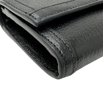 Pre-owned Gucci Black Leather Long Wallet (bi-fold) ()
