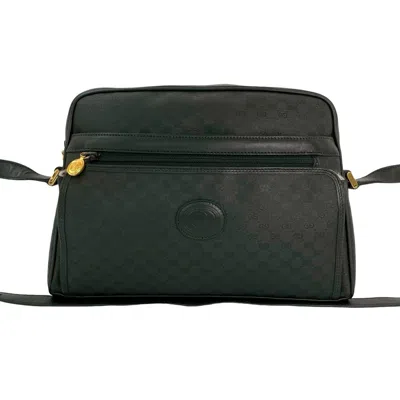 Pre-owned Gucci Black Leather Pvc Pochette Shoulder Bag ()