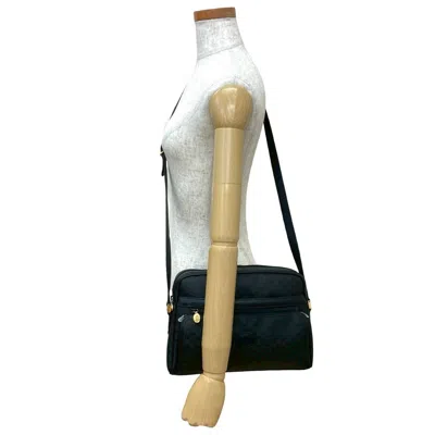 Pre-owned Gucci Black Leather Pvc Pochette Shoulder Bag ()