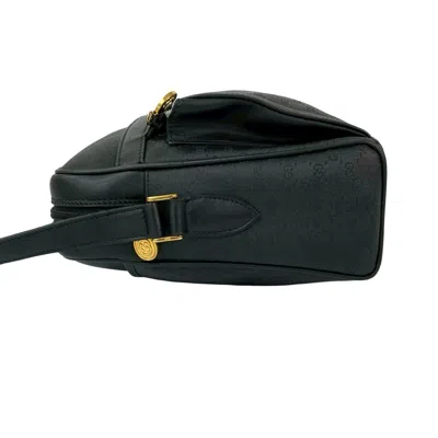 Pre-owned Gucci Black Leather Pvc Pochette Shoulder Bag ()