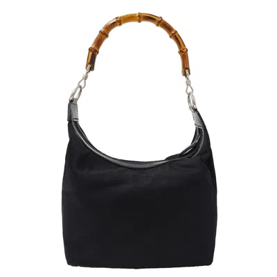 Pre-owned Gucci Black Nylon Shoulder Bag ()