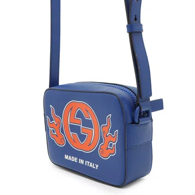 Pre-owned Gucci Blue Leather Shoulder Bag ()