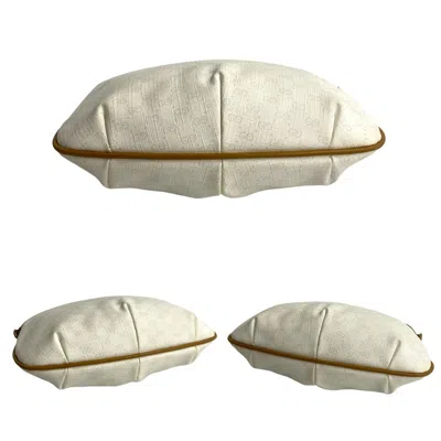 Pre-owned Gucci Brown Ivory Leather Pvc Pochette Shoulder Bag ()