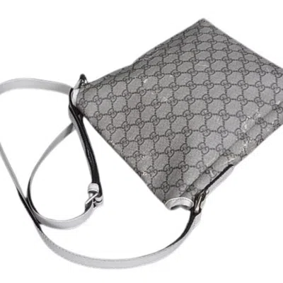 Pre-owned Gucci Brown Ivory Pvc Leather Shoulder Bag ()