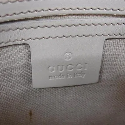 Pre-owned Gucci Brown Ivory Pvc Leather Shoulder Bag ()