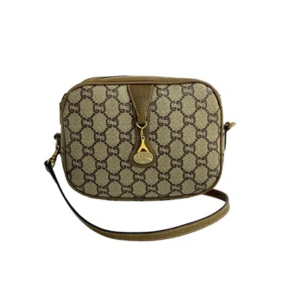 Pre-owned Gucci Brown Leather Pvc Pochette Shoulder Bag ()