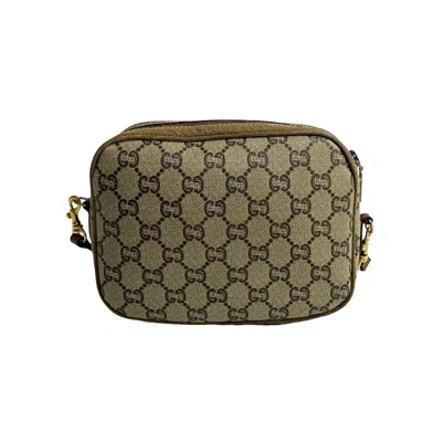Pre-owned Gucci Brown Leather Pvc Pochette Shoulder Bag ()