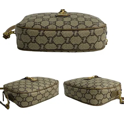 Pre-owned Gucci Brown Leather Pvc Pochette Shoulder Bag ()