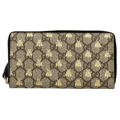 Pre-owned Gucci Brown Pvc Long Wallet (bi-fold) ()