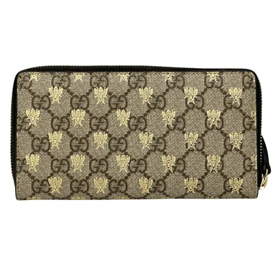 Pre-owned Gucci Brown Pvc Long Wallet (bi-fold) ()