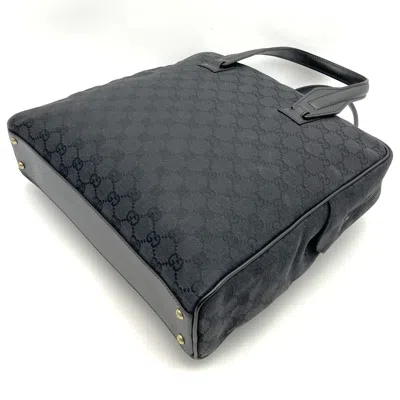 Pre-owned Gucci Gg Canvas Black Gg Canvas Handbag Tote Bag ()
