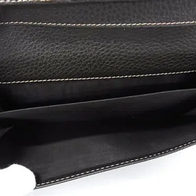 Pre-owned Gucci Gg Crystal Beige Brown Gg Crystal Long Wallet (bi-fold) () In Multi