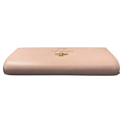 Pre-owned Gucci Gold Black Pink Long Wallet (bi-fold) ()
