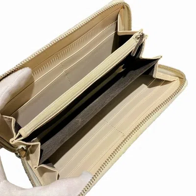 Pre-owned Gucci Ivory Leather Long Wallet (bi-fold) () In White