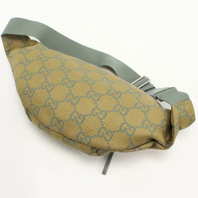 Pre-owned Gucci Khaki Nylon Fanny Pack Sling Bag () In Brown