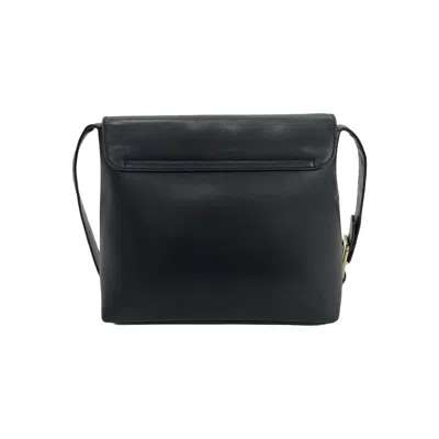 Pre-owned Gucci Navy Leather Pochette Shoulder Bag () In Blue