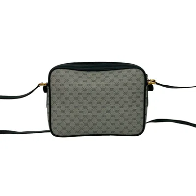 Pre-owned Gucci Navy Leather Pvc Pochette Shoulder Bag () In Blue