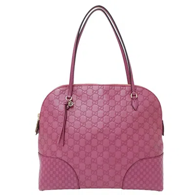 Pre-owned Gucci Purple Leather Tote Bag ()