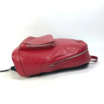 Pre-owned Gucci Red Color Leather Backpack ()