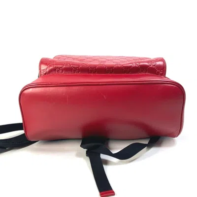 Pre-owned Gucci Red Color Leather Backpack ()