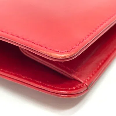 Pre-owned Gucci Red Color Leather Clutch Bag Shoulder Bag ()