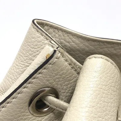 Pre-owned Gucci White Leather Backpack ()