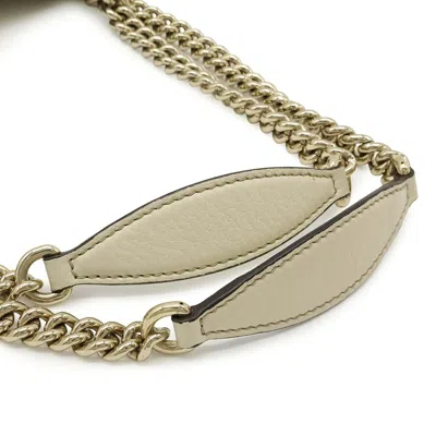 Pre-owned Gucci White Leather Shoulder Bag Tote Bag ()