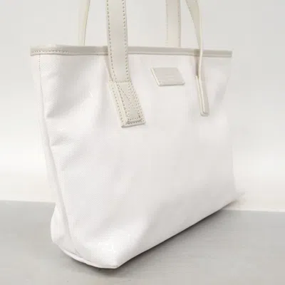 Pre-owned Gucci White Pvc Tote Bag ()