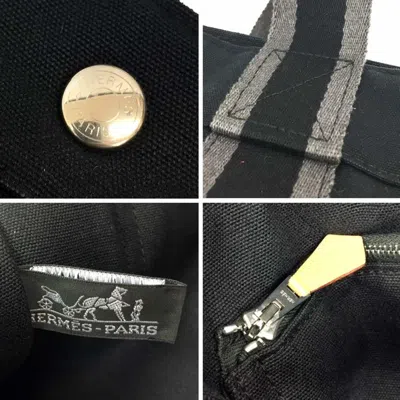 Pre-owned Hermes Black Canvas Tote Bag ()