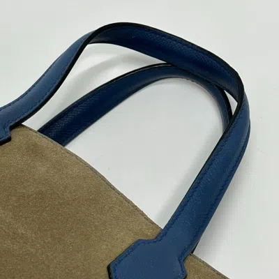 Pre-owned Hermes Blue Agate Epsom Leather Handbag Shoulder Bag Tote Bag ()