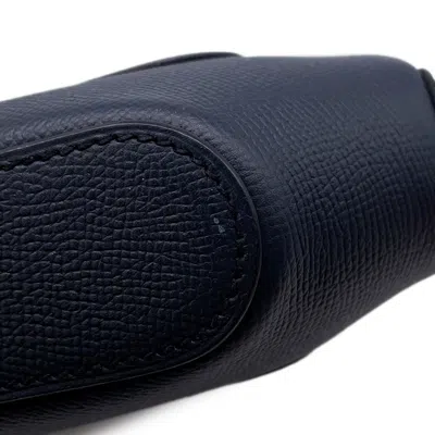 Pre-owned Hermes Blue Indigo Epsom Leather Shoulder Bag ()