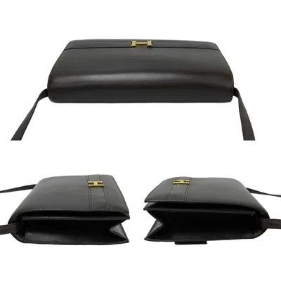Pre-owned Hermes Brown Box Calf Leather Shoulder Bag ()