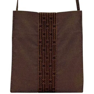 Pre-owned Hermes Brown Canvas Pochette Shoulder Bag ()