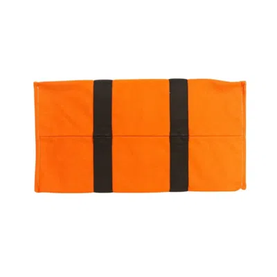 Pre-owned Hermes Brown Orange Beach Bag Tote Bag () In Multi