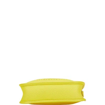 Pre-owned Hermes Evelyne Lime Taurillon Clemence Leather Shoulder Bag () In Green