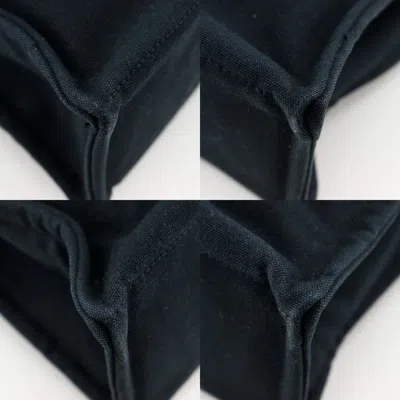 Pre-owned Hermes Fourre Tout Black Cotton Handbag Tote Bag ()