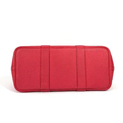 Pre-owned Hermes Garden Bougainvillier Pink Negonda Leather Handbag Tote Bag ()