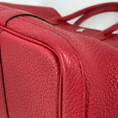 Pre-owned Hermes Garden Bougainvillier Pink Negonda Leather Handbag Tote Bag ()