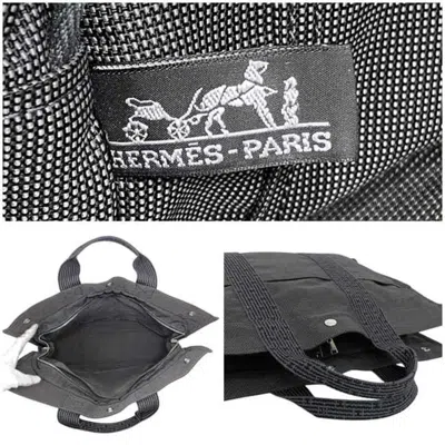 Pre-owned Hermes Gray Canvas Tote Bag ()
