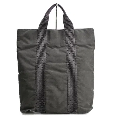 Pre-owned Hermes Gray Canvas Tote Bag ()