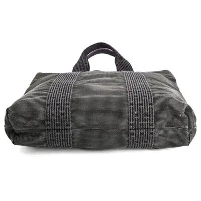 Pre-owned Hermes Gray Canvas Tote Bag ()