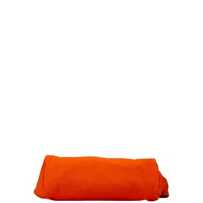 Pre-owned Hermes Her Bag Brown Orange Toile Officier Tote Bag () In Multi